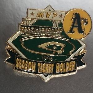 1996 Oakland Athletics MVP Season Ticket Holder pin
